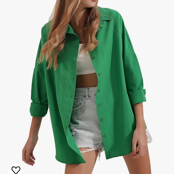 Oversized Button Down Shirt - Picture 1 of 8